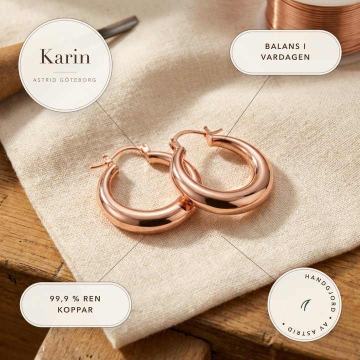 Karin – Kraftiga hoopörhängen i tubform