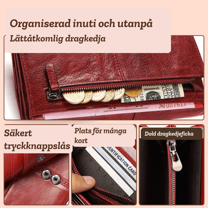 Lovisa – Rymlig plånbok i läder