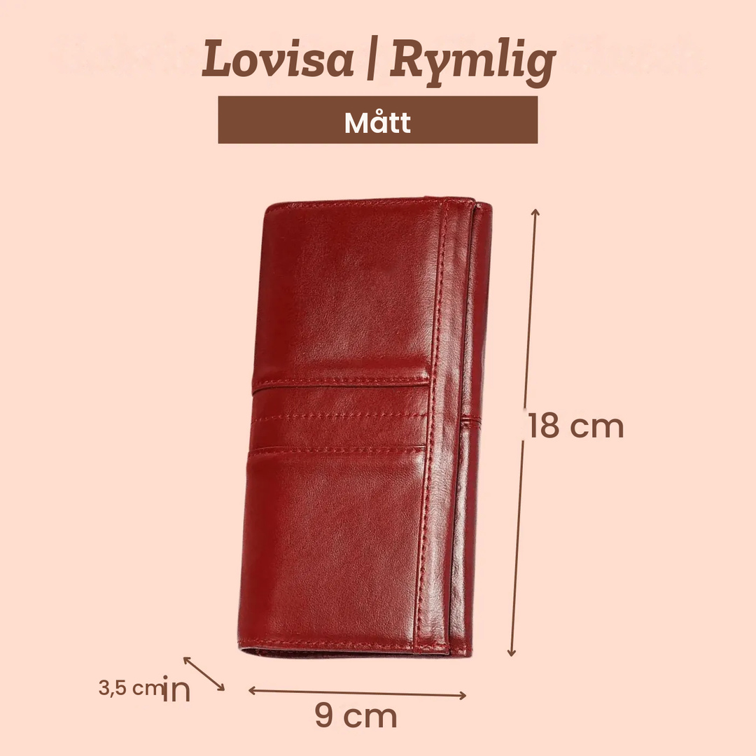 Lovisa – Rymlig plånbok i läder