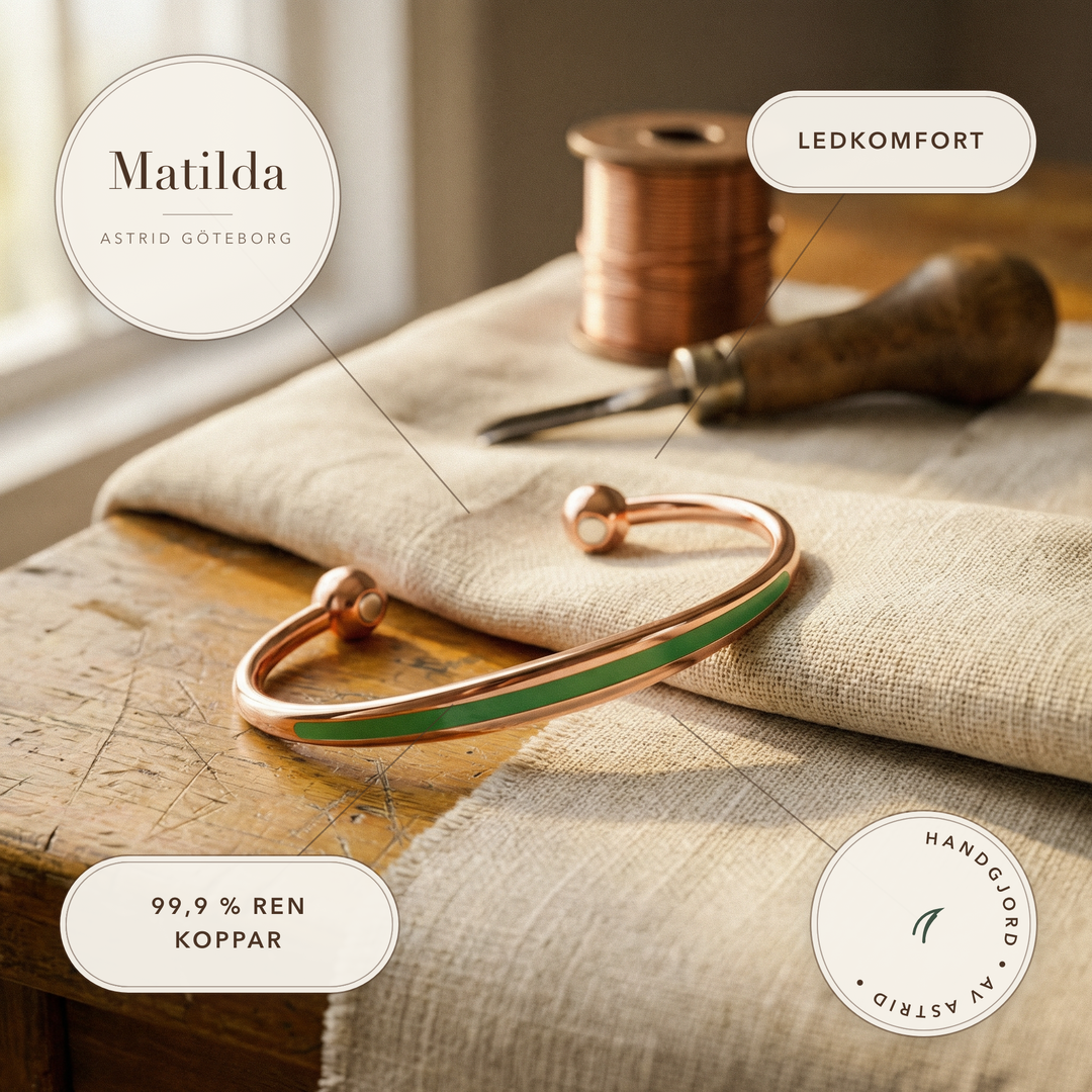 Matilda – Handgjort armband med jadinlägg