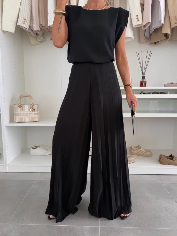 Annika – Elegant plisserat set