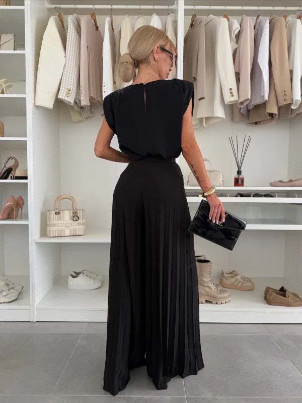 Annika – Elegant plisserat set