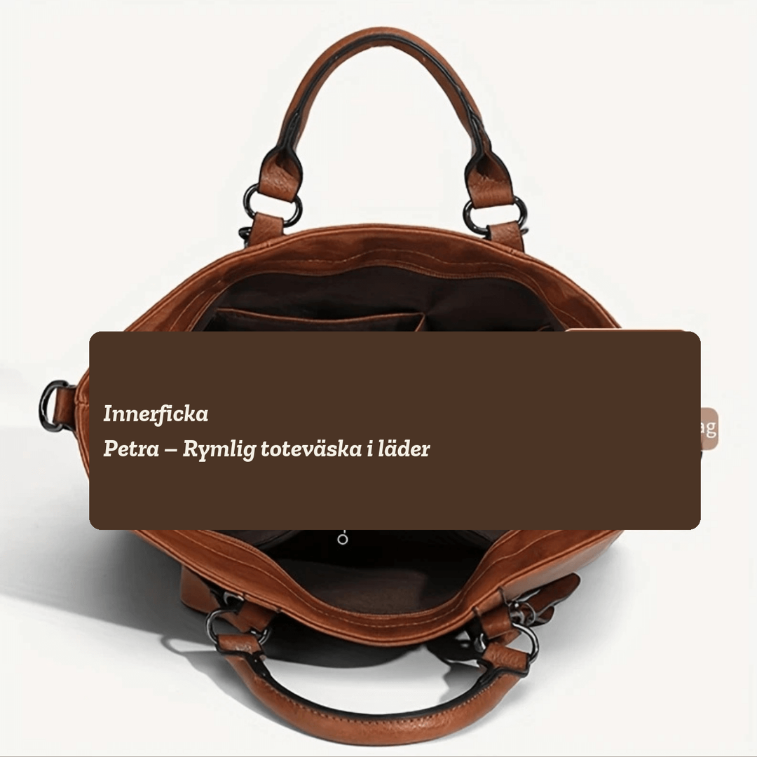 Petra – Rymlig toteväska i läder