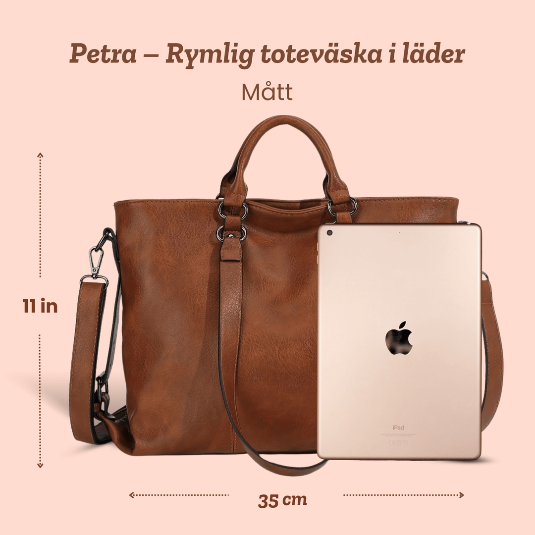 Petra – Rymlig toteväska i läder