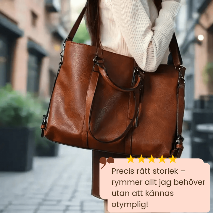 Petra – Rymlig toteväska i läder