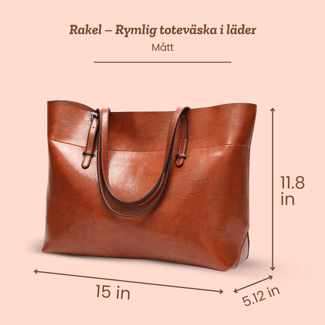Rakel – Rymlig toteväska i läder