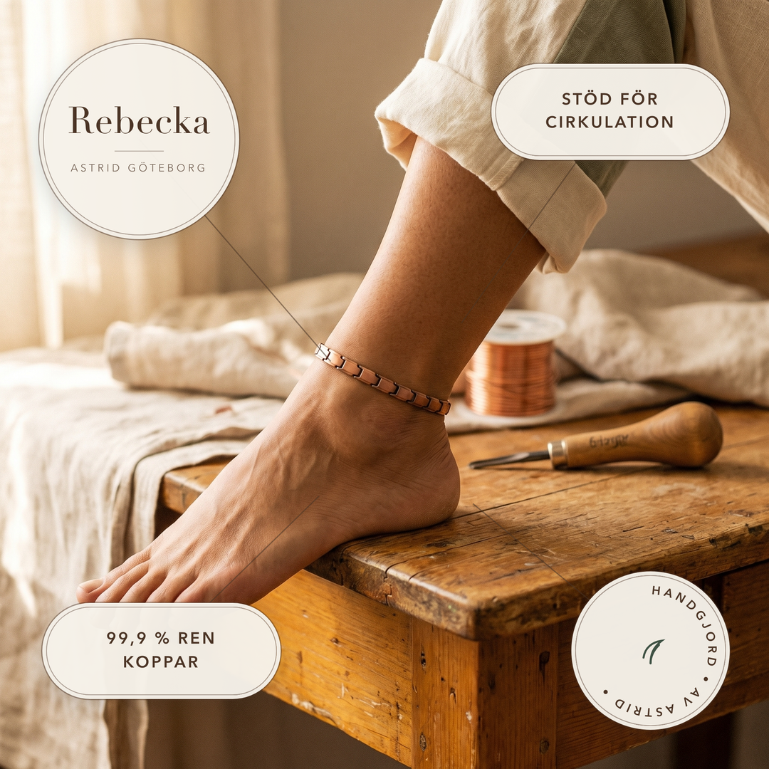Rebecka – Handgjord fotlänk i koppar