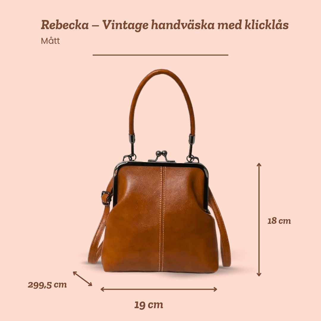 Rebecka – Vintage handväska med klicklås