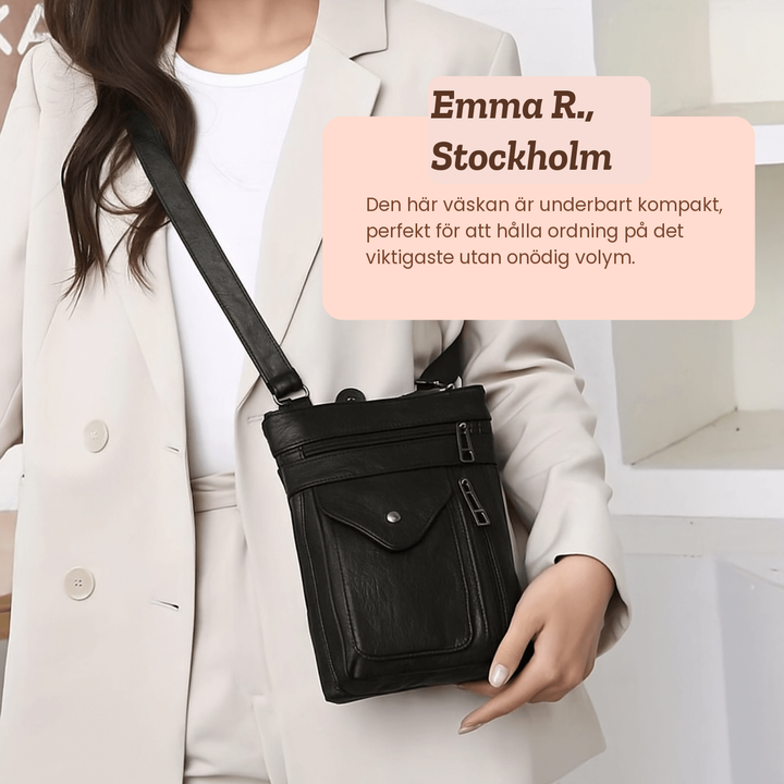 Siv – Crossbodyväska i äkta läder