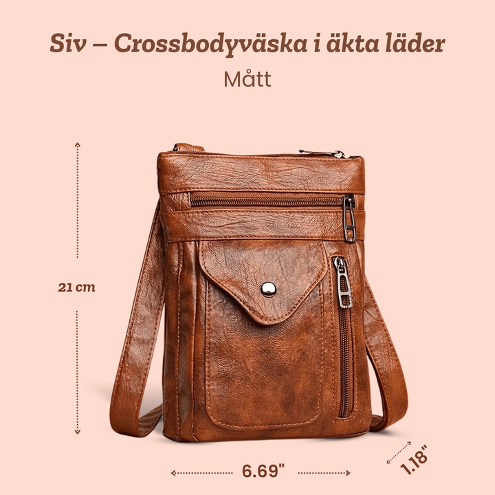 Siv – Crossbodyväska i äkta läder