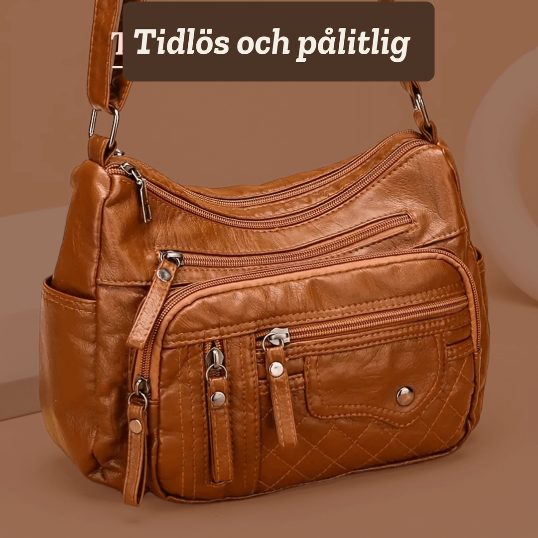Solveig – Rymlig axelväska med flera fack