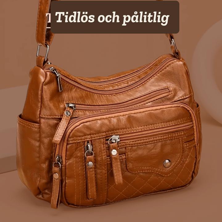 Solveig – Rymlig axelväska med flera fack