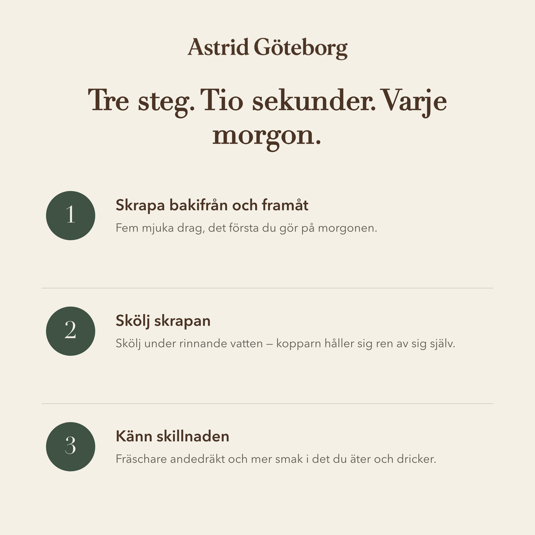 Sonja – Handformad tungskrapa i koppar