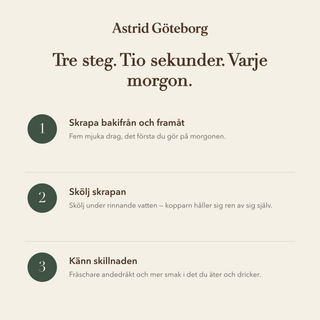 Sonja – Handformad tungskrapa i koppar