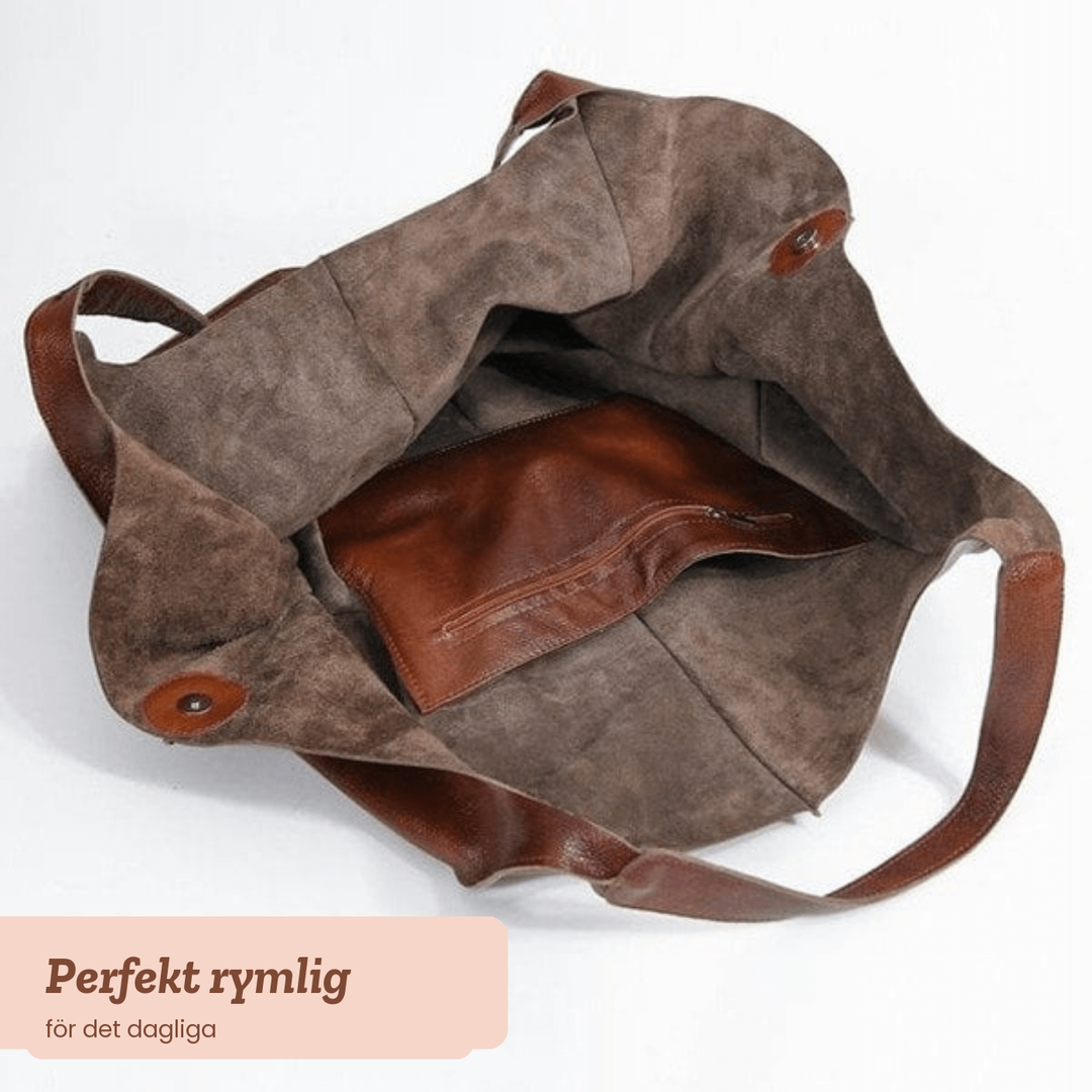Ulrika – Rymlig toteväska i läder
