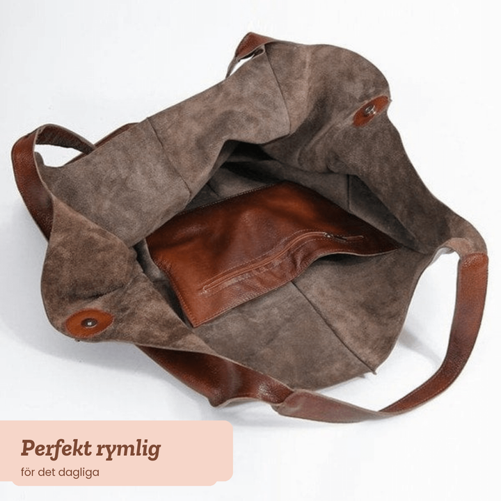 Ulrika – Rymlig toteväska i läder