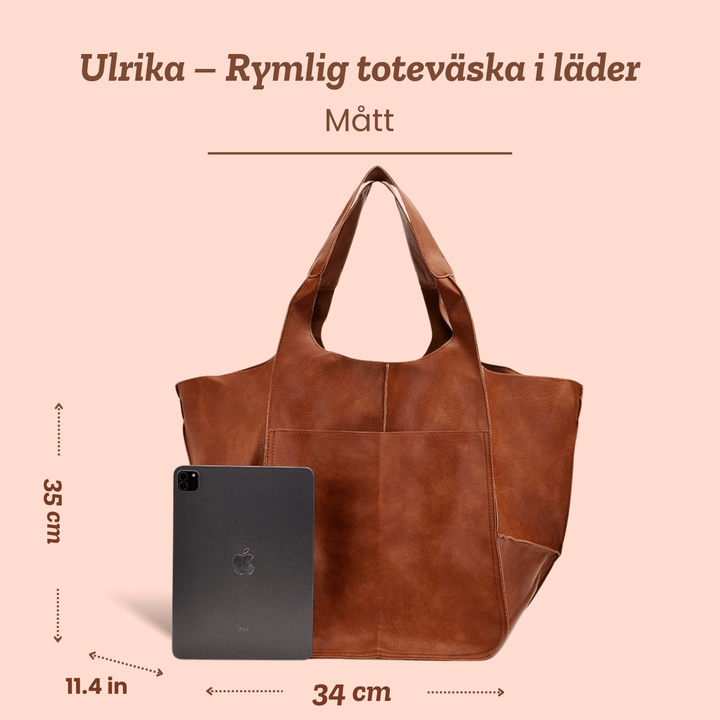 Ulrika – Rymlig toteväska i läder
