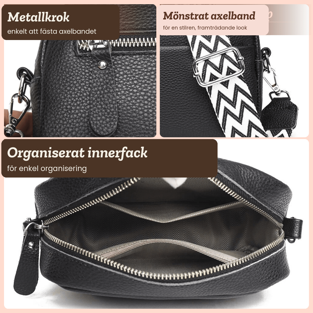 Vivi – Crossbodyväska med mönstrat axelband